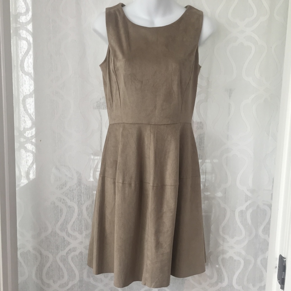 La Fee Maraboutee Brown Suede Dress